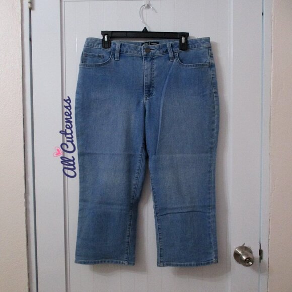 Riders by Lee Mid Rise Capri Jeans Size 14 M - Picture 1 of 7